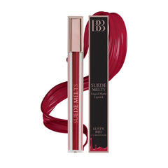 Suede Melts Liquid Matte Lipstick (Lusty Red) Kiss Proof, Last Upto 8+ hrs, 2.1ml