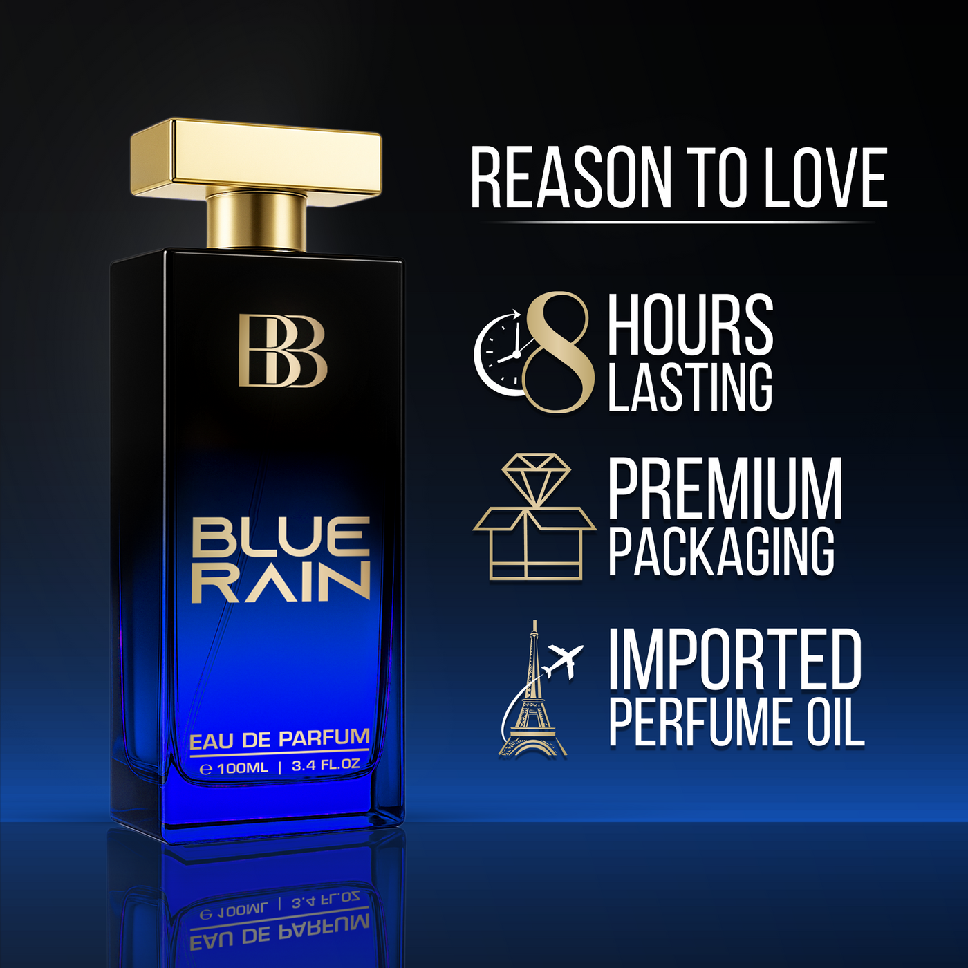 Blue Rain Perfume for Men, 100ml