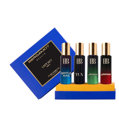 Pure Perfume Gift Set for Men, 15ml x 4