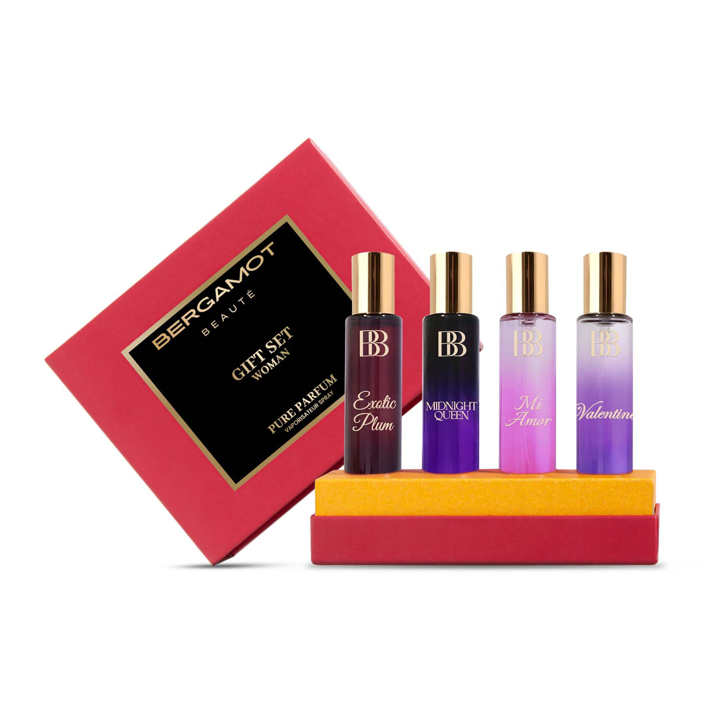 Pure Perfume Gift Set for Women, 15ml x 4