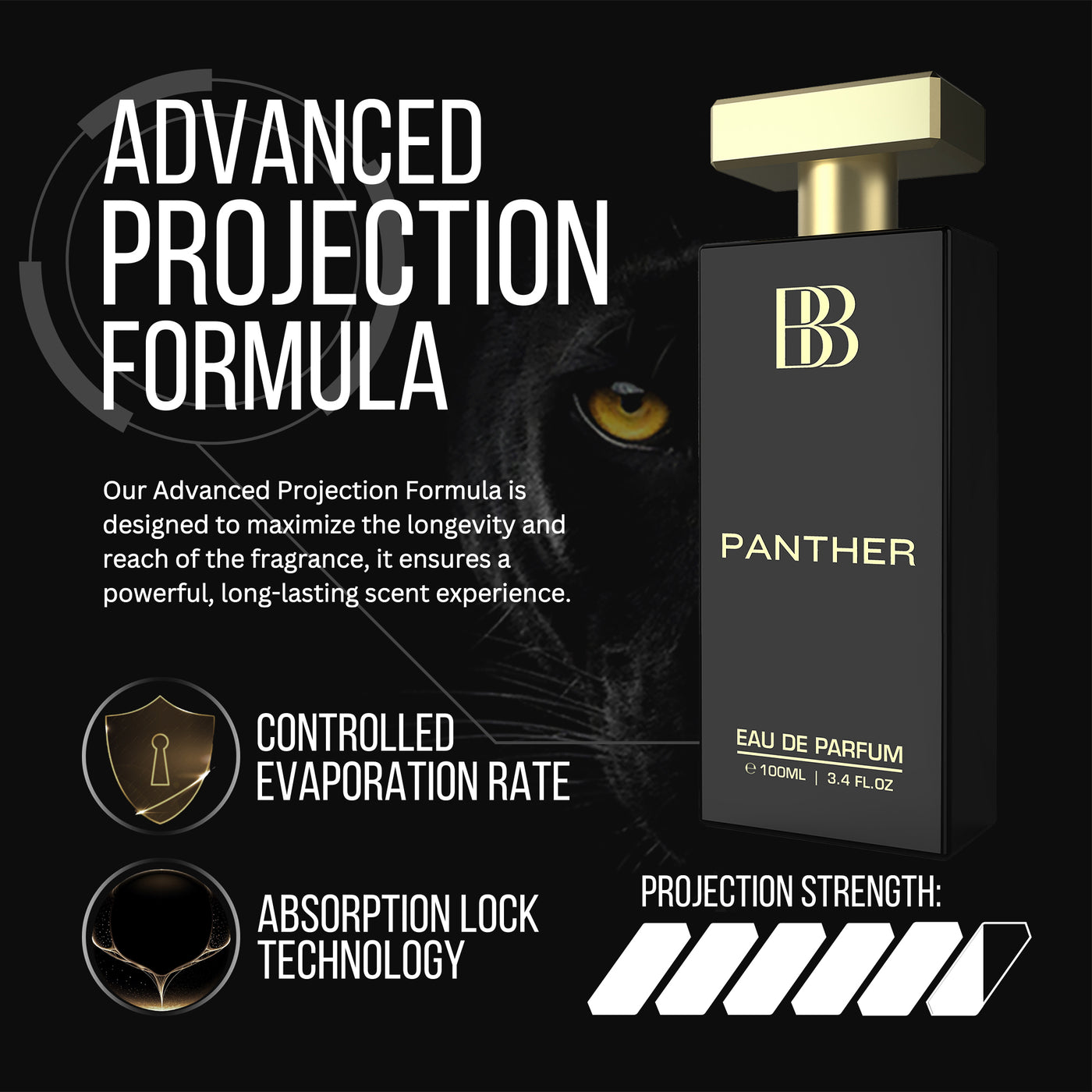 PANTHER Men Perfume, 100ml