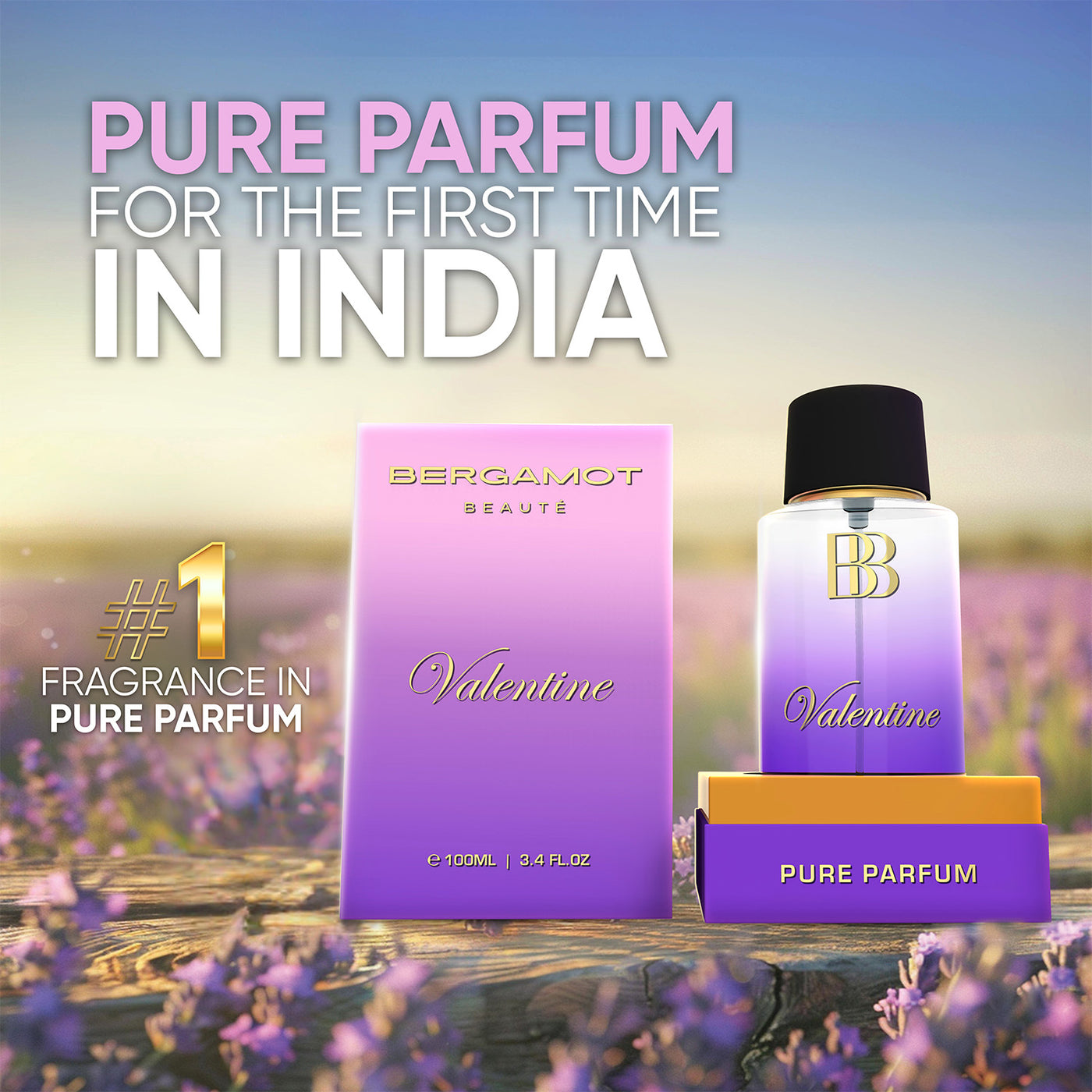 Valentine Pure Perfume for Women, 100 ML