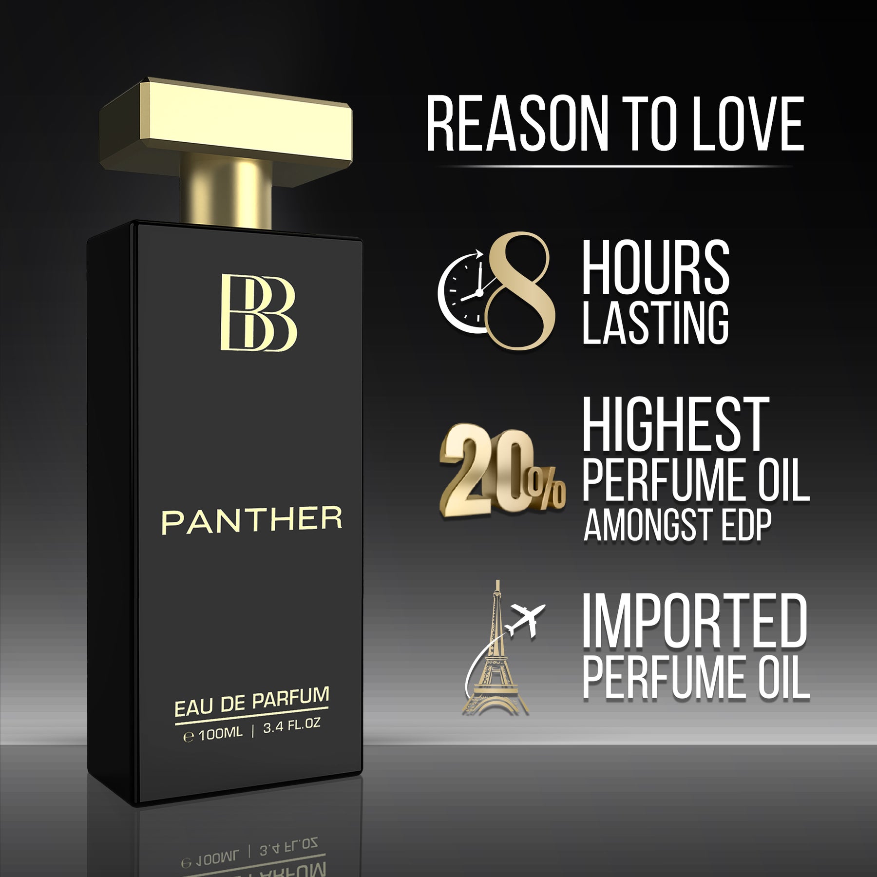 PANTHER Premium Perfume For Men 100ml By Bergamot Beaute Bergamot panther-premium-perfume-for-men-100ml-by-bergamot-beaute-bergamot