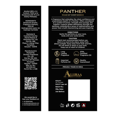 PANTHER Men Perfume, 100ml