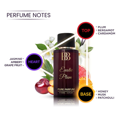Exotic Plum - Pure Perfume for Women, 100 ML