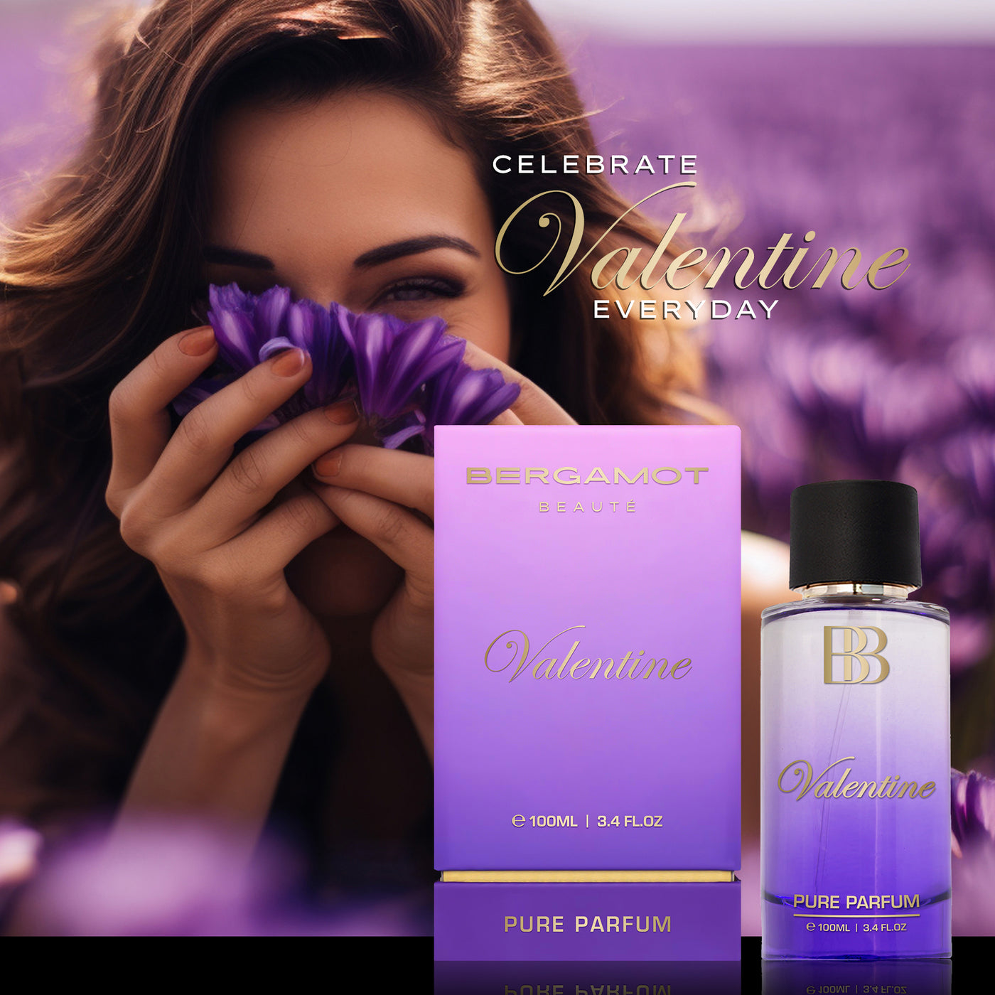 Women's Pure Perfume Combo of Exotic Plum & Valentine, 2 x 100ml