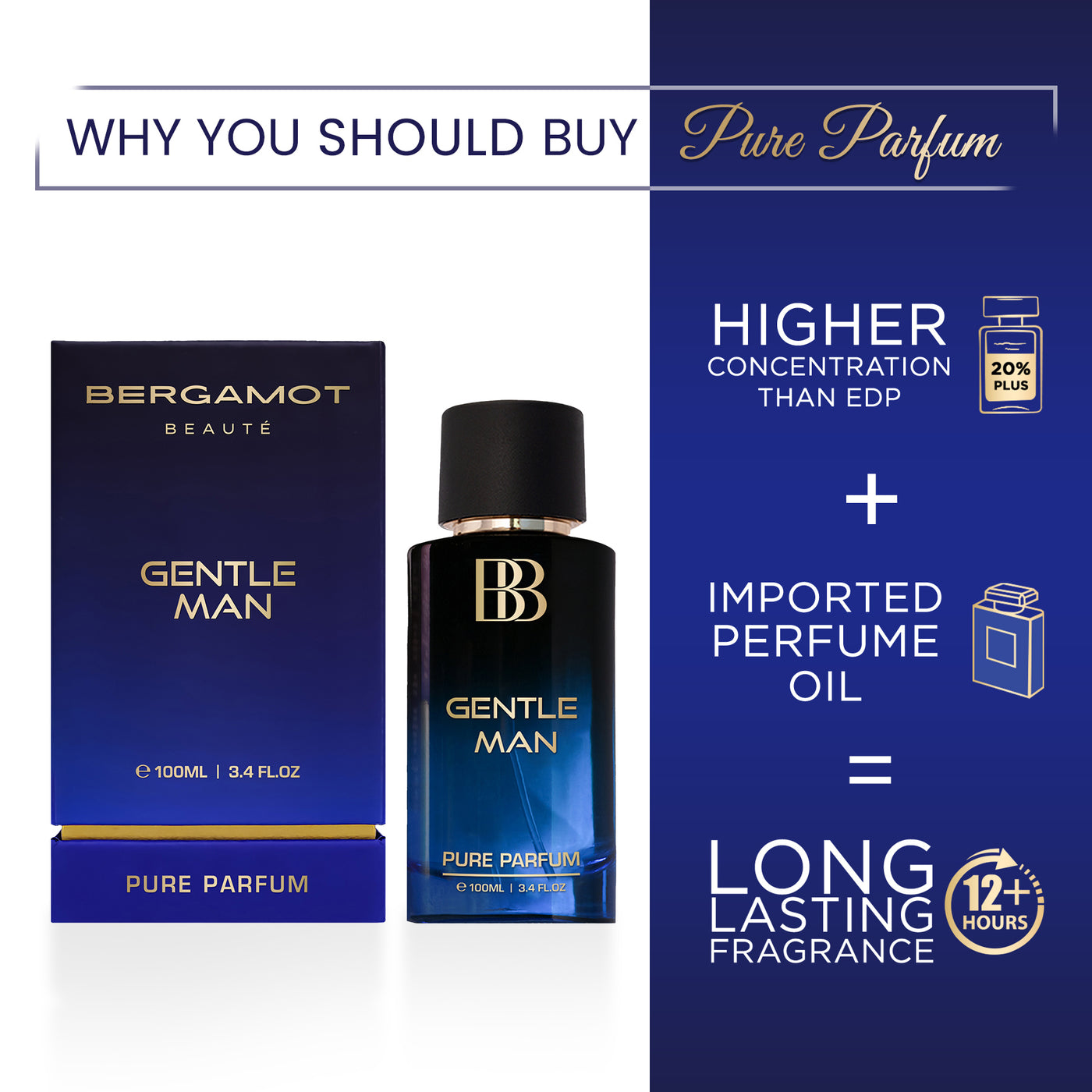 Gentle Man - Pure Perfume for Men, 100 ML