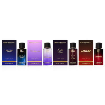 Pack of 4 Pure Perfumes for Men & Women, 4 x 100ml