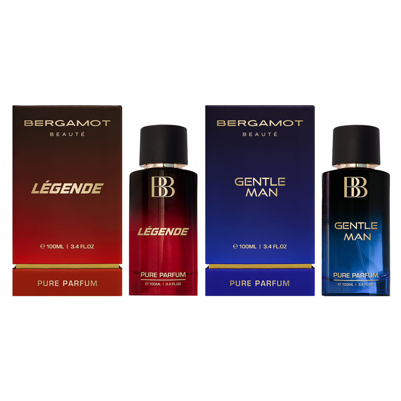 Men's Pure Perfume Combo of LÉGENDE + Gentle Man, 2 x 100ML