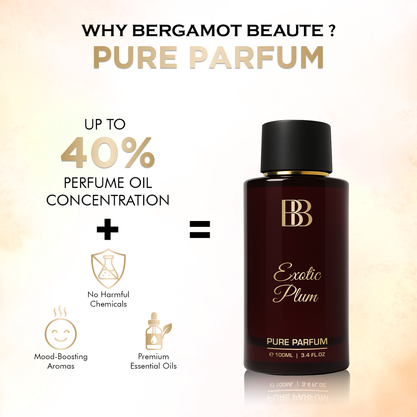 EXOTIC PLUM - Pure Perfume for Women, 100 ML