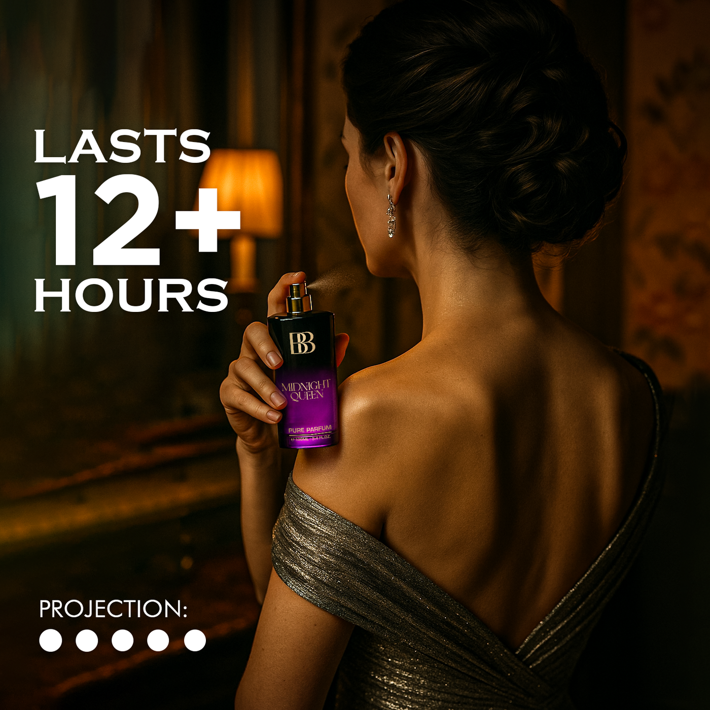 MIDNIGHT QUEEN Pure Perfume for Women, 100 ML