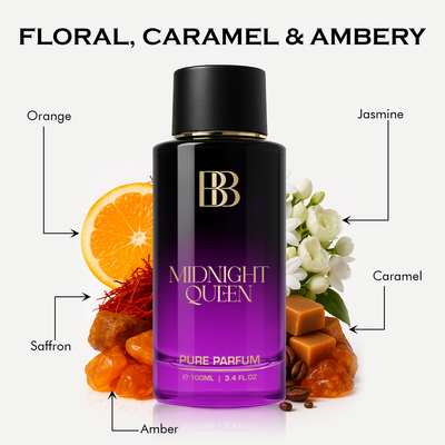 MIDNIGHT QUEEN Pure Perfume for Women, 100 ML