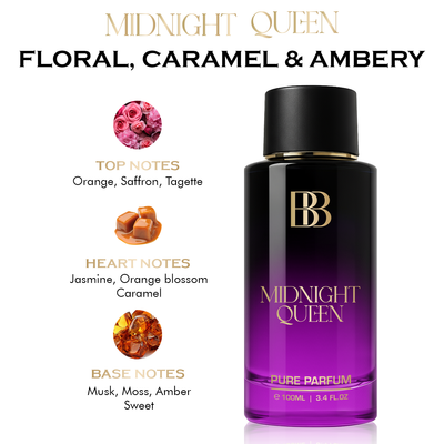 MIDNIGHT QUEEN Pure Perfume for Women, 100 ML