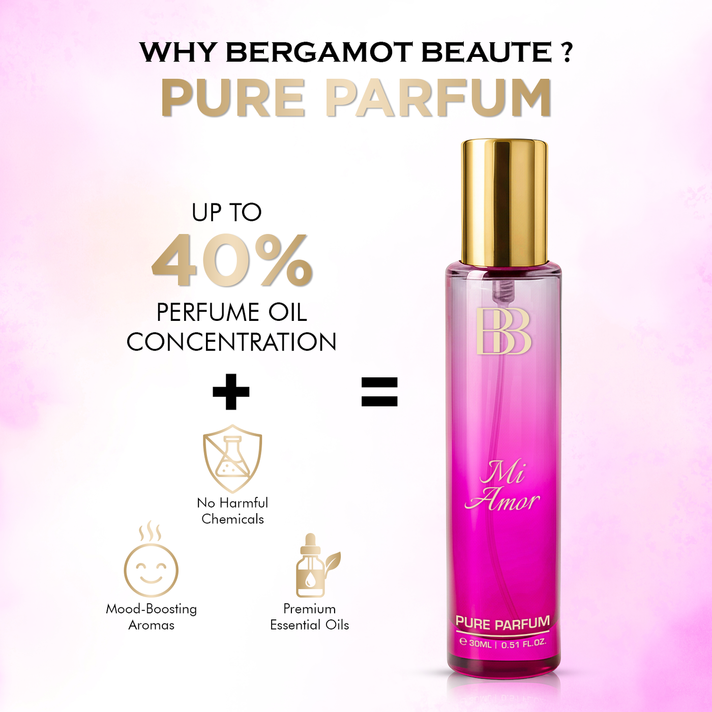 MI AMOR PURE PERFUME FOR WOMEN, 30 ML