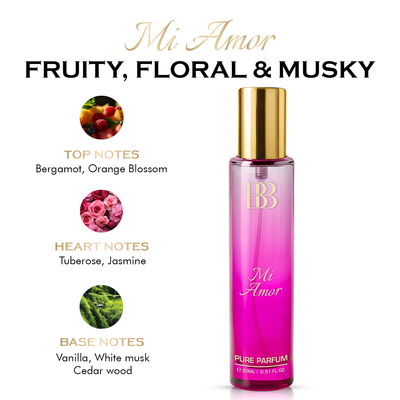 MI AMOR PURE PERFUME FOR WOMEN, 30 ML