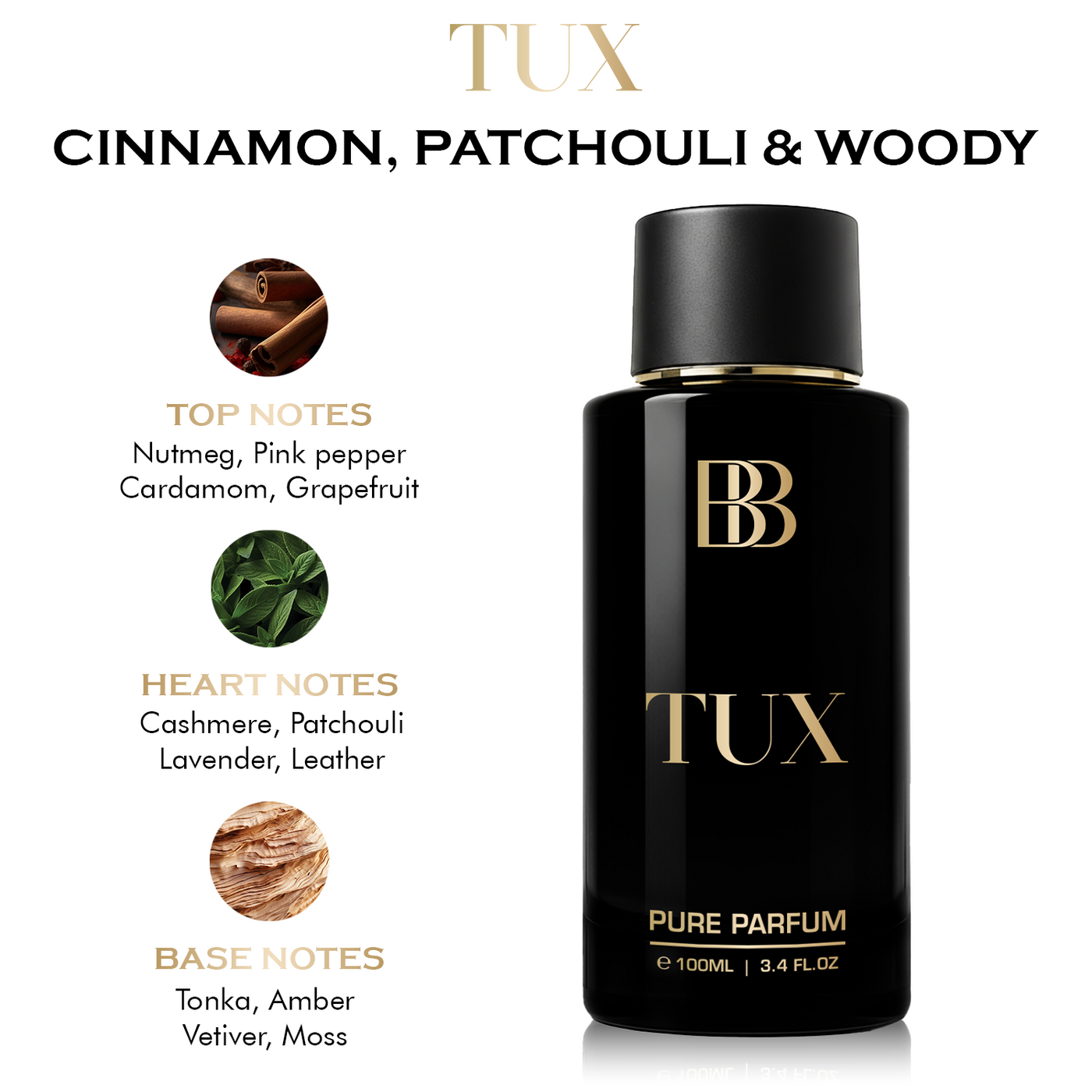 TUX Pure Perfume for Men - 100 ML (Perfection for Men)