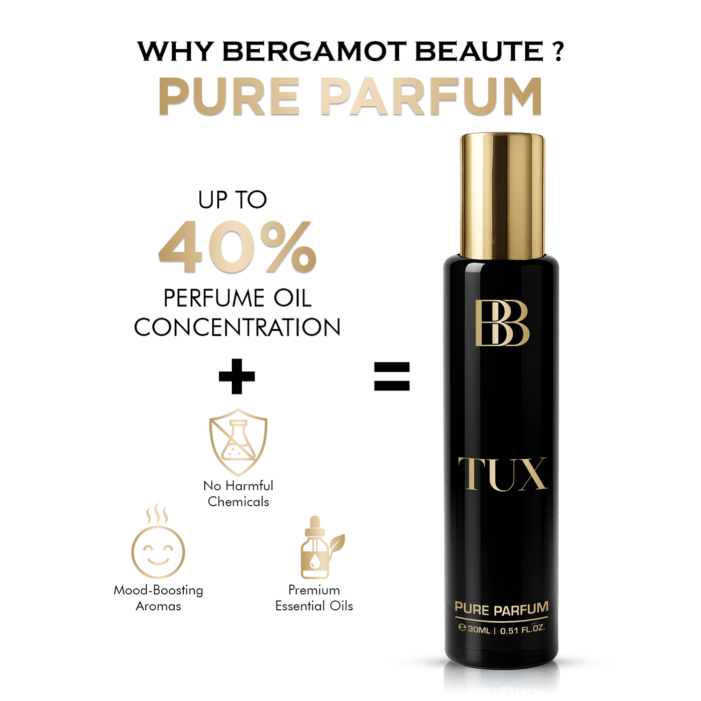 TUX PURE PERFUME FOR MEN, 30 ML