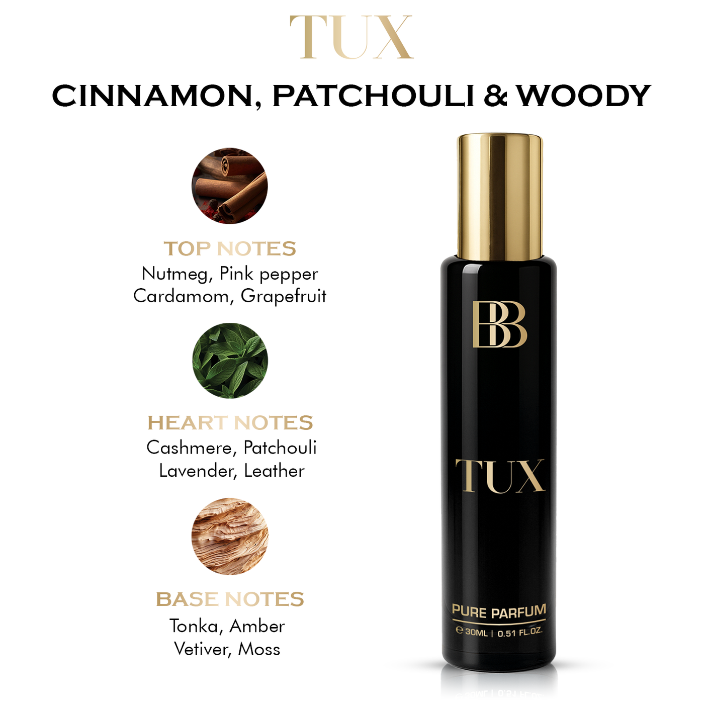 TUX PURE PERFUME FOR MEN, 30 ML