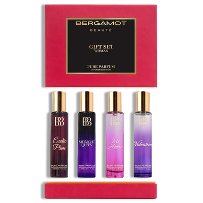 Pure Perfume GIFT SET for Women (4x15ml) by Bergamot Beaute