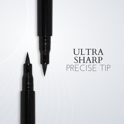 Precision Stroke Sketch Eyeliner - Jet Black, Long Lasting, Smudge Proof, Precise Application