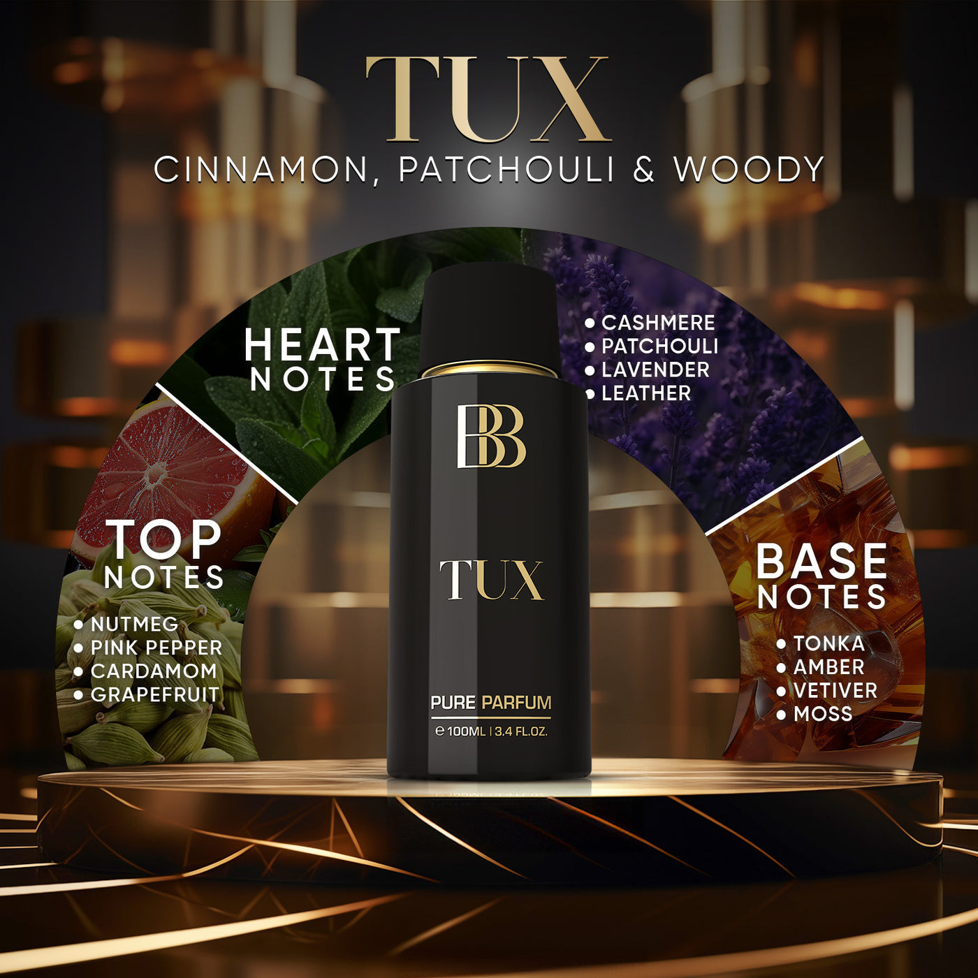 TUX & IMPERIAL Pure Parfum Combo, 2 X 100ml