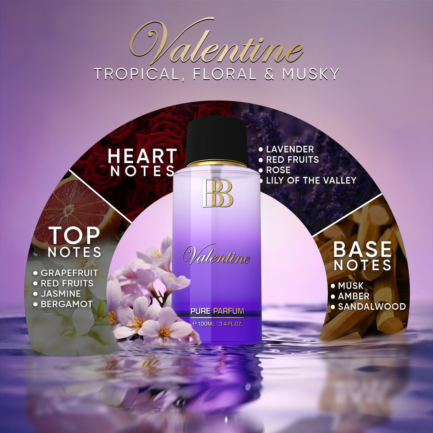 Love Combo of Mi Amor & Valentine for Her, 2 X 100ml