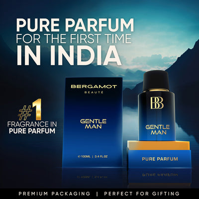 Bergamot Beaute - GENTLE MAN - Pure Perfume for Men, 100 ML - Pure parfum for the first time in india