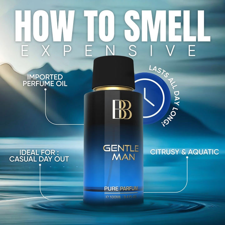 GENTLE MAN #1 Pure Perfume for Men (100ml) by Bergamot Beaute