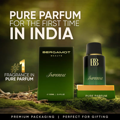 Bergamot Beaute - IMPERIAL Pure Perfume for Men - 100 ML (Perfection for Men) - Pure Parfum for the first time in india